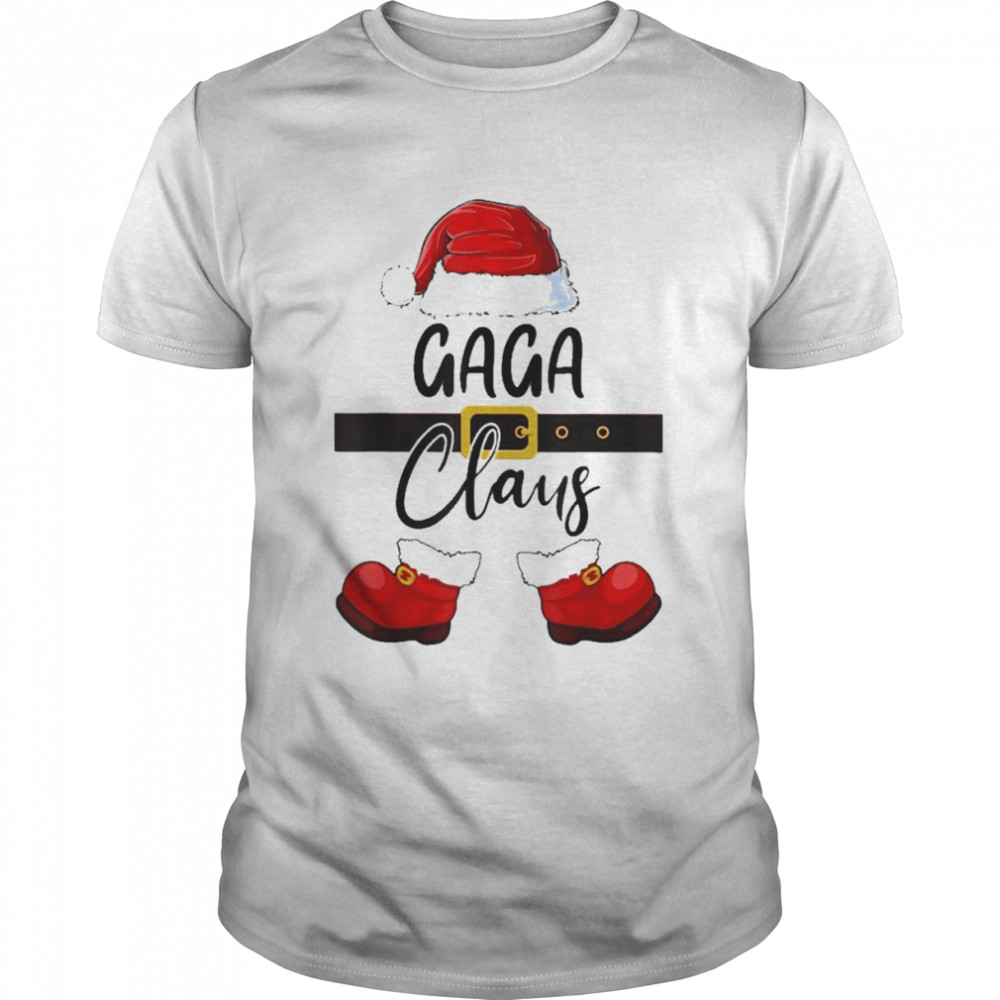 Mb gaga claus santa hat pajamas Christmas shirt