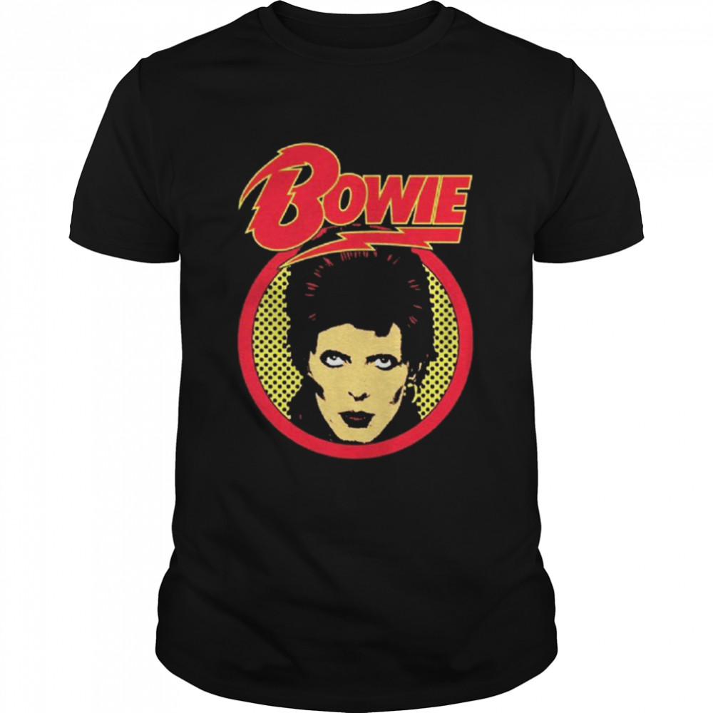 Pop Art Portrait David Bowie shirt