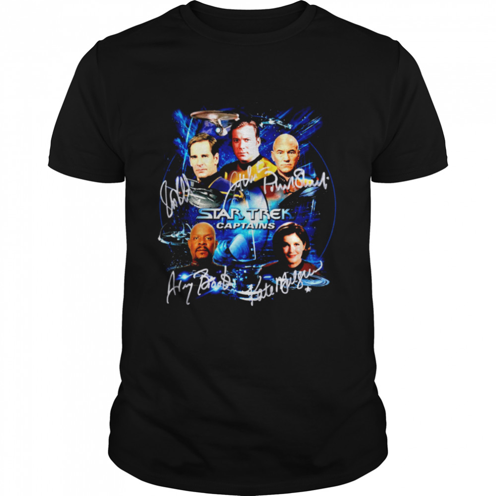 Star Trek Captains Signature Character shirt