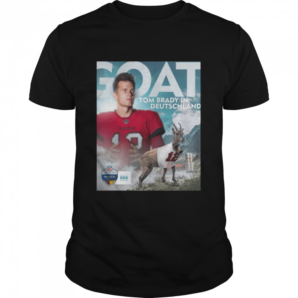 Tom Brady in Deutschland Goat 2022 Munich game shirt