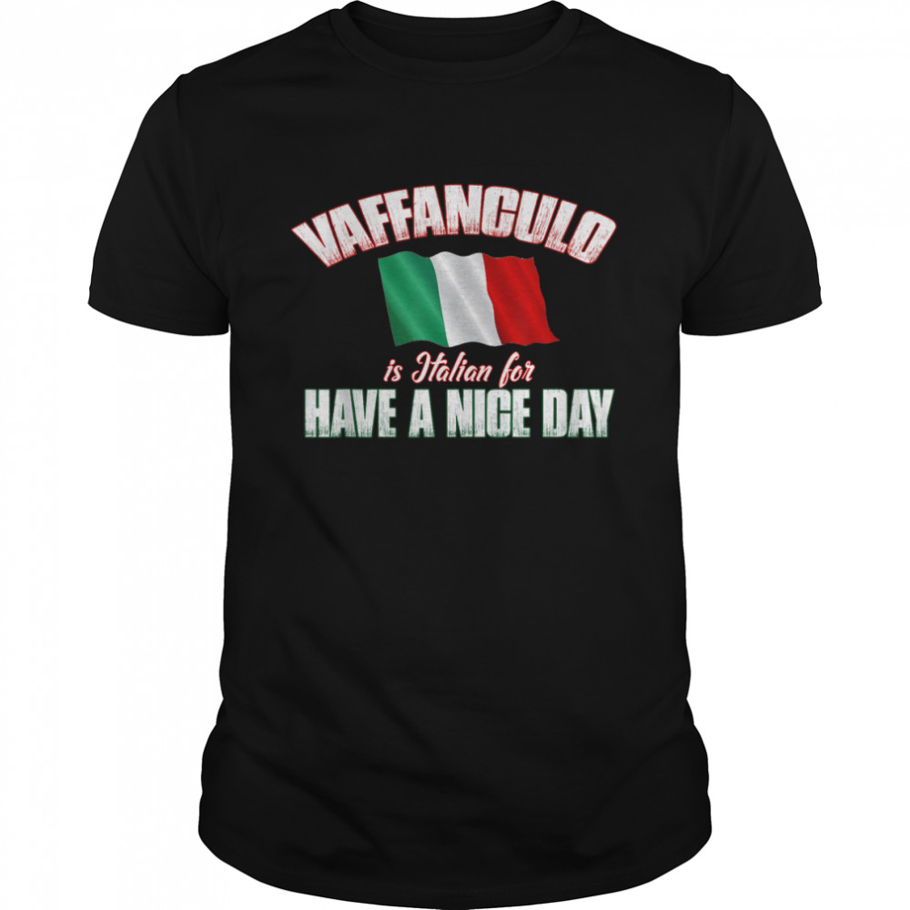 Vaffanculo flag shirt