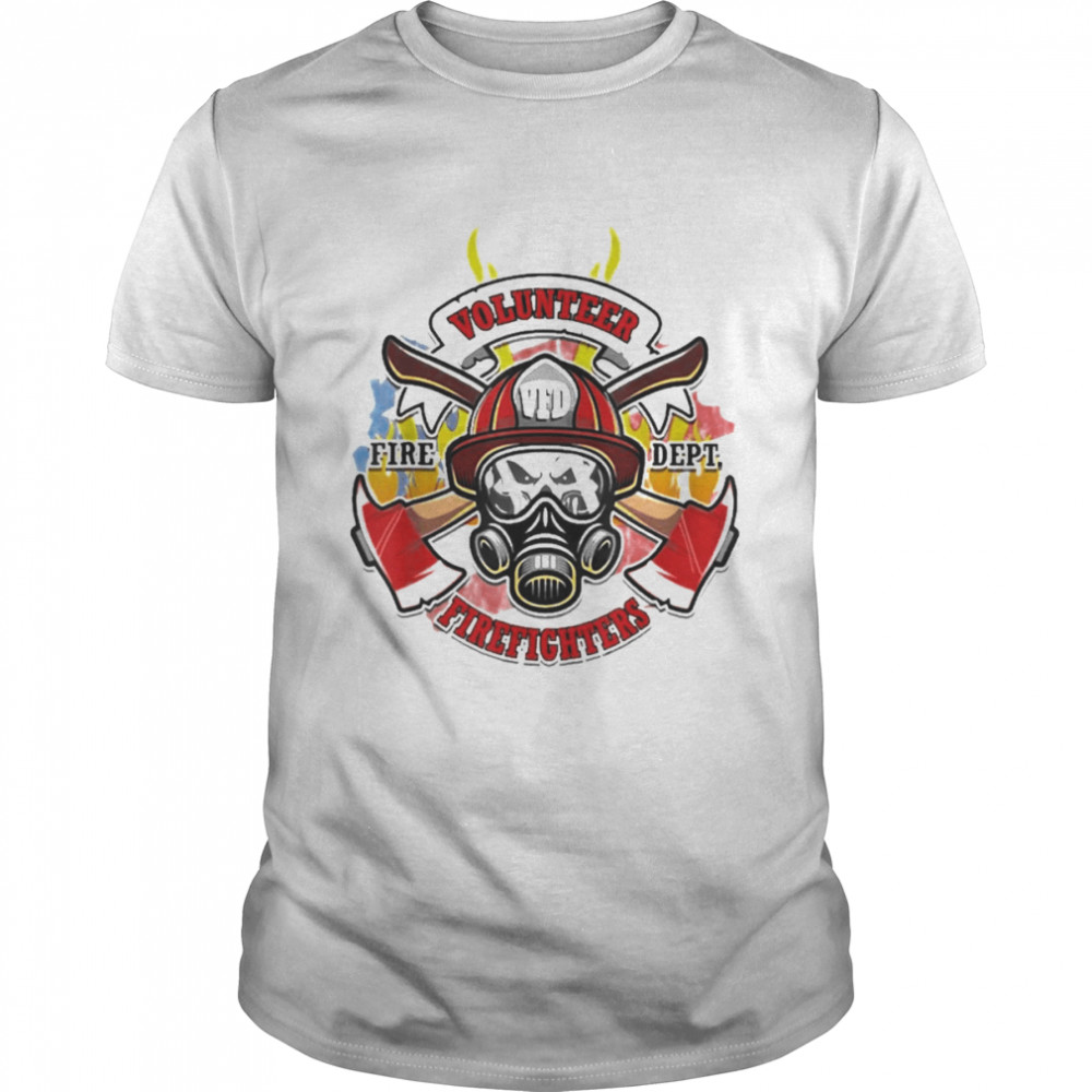 Volunteer firefighter fire department firemen shirt