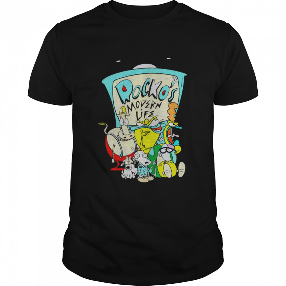 Awesome Rocko’s Modern Life T V With Characters shirt