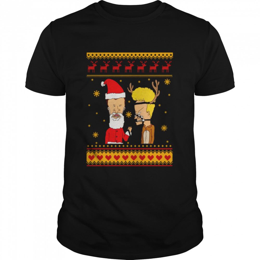 Christmas Pattern Design Beavis And Butthead shirt