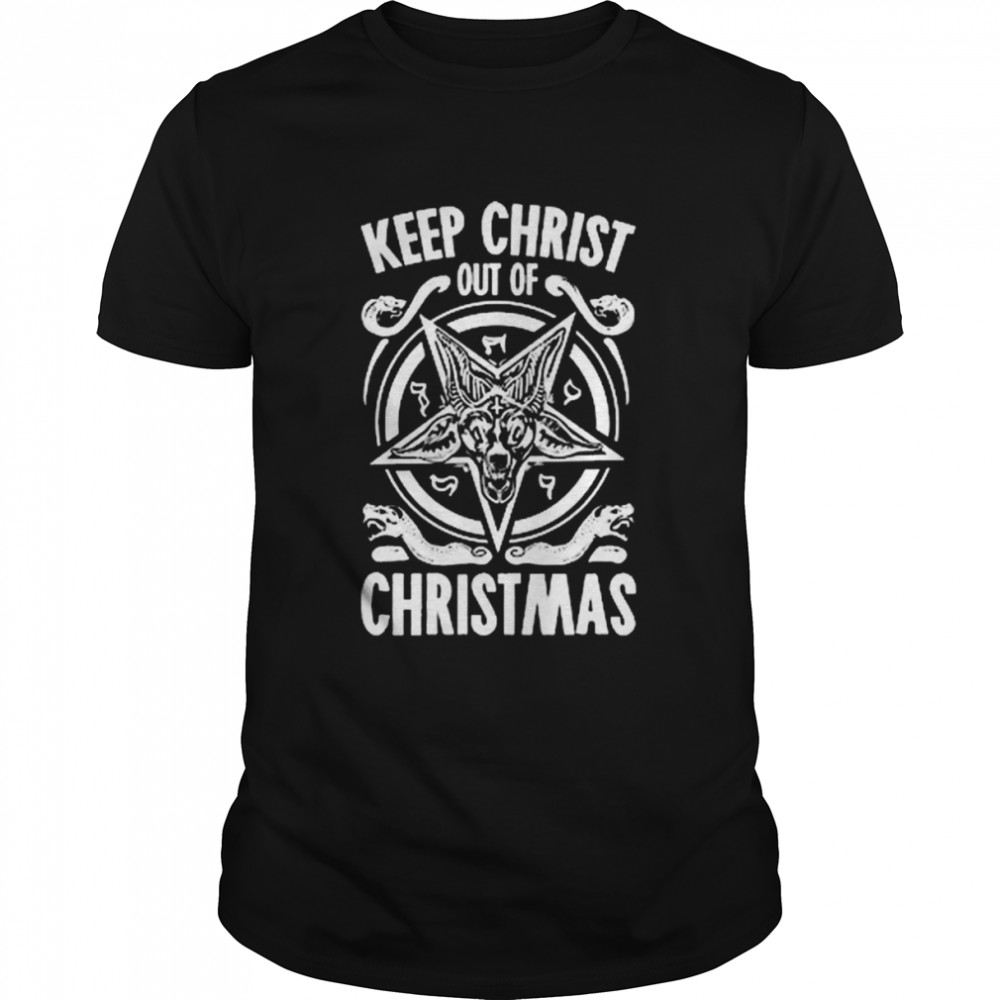 Keep Christ Out Of Christmas Baphomet shirt