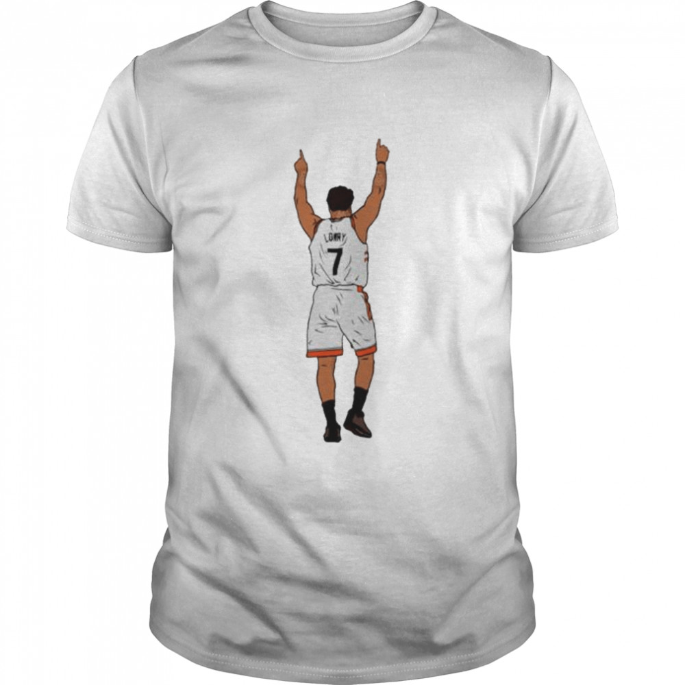 kyle Lowry Miami Heat pointing up shirt