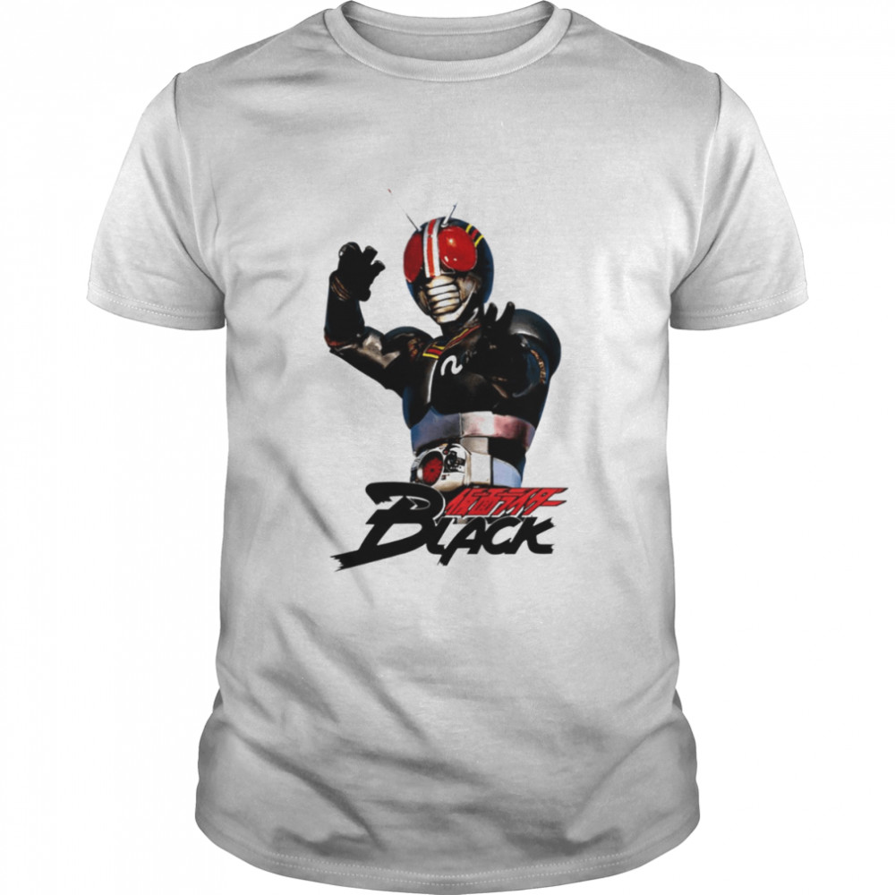 Superhero Kamen Rider Black shirt