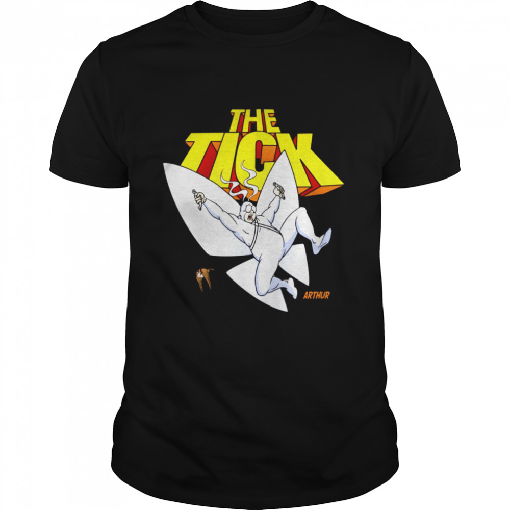 The Tick Superhero Parody Arthur Character With Logotype 1994 Tv Series shirt