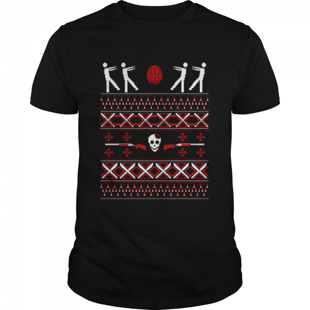 Zombie Christmas Ugly Pattern shirt