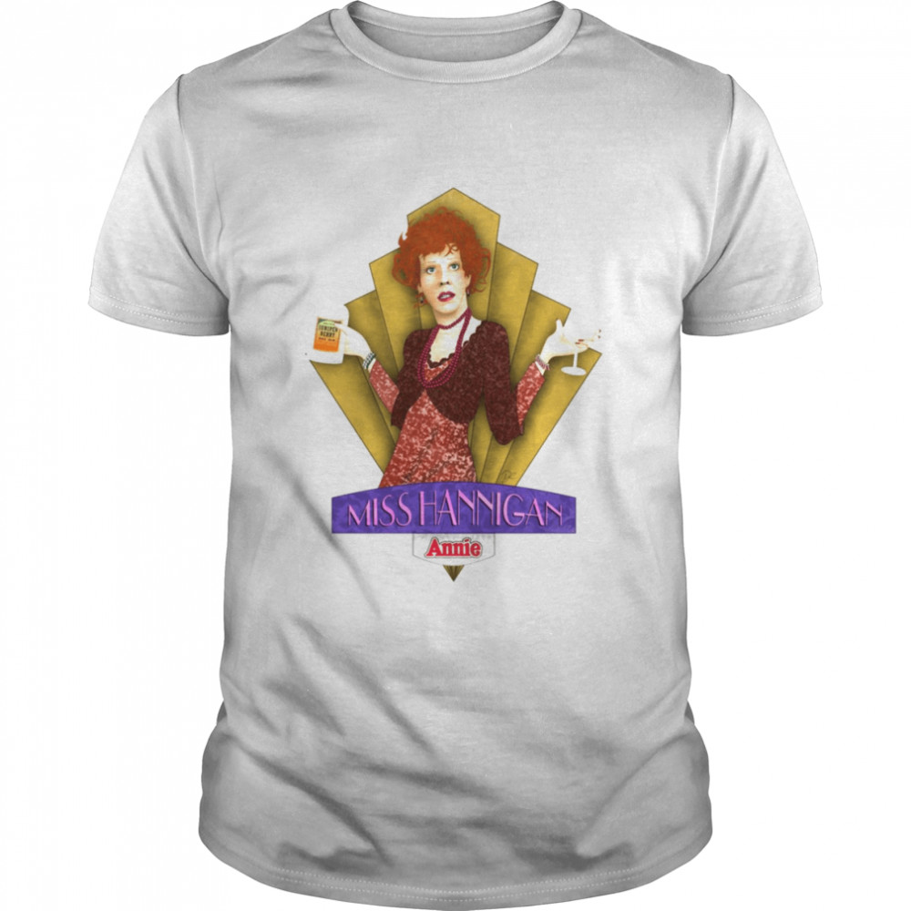 Cartoon Design Annie Miss Hannigan Bernadette Peters shirt