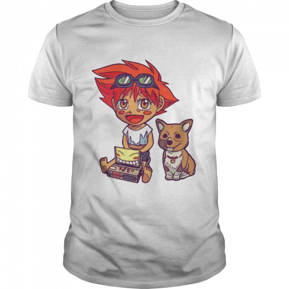 Chibi Design Cowboy Bebop Ed And Ein Sketch shirt