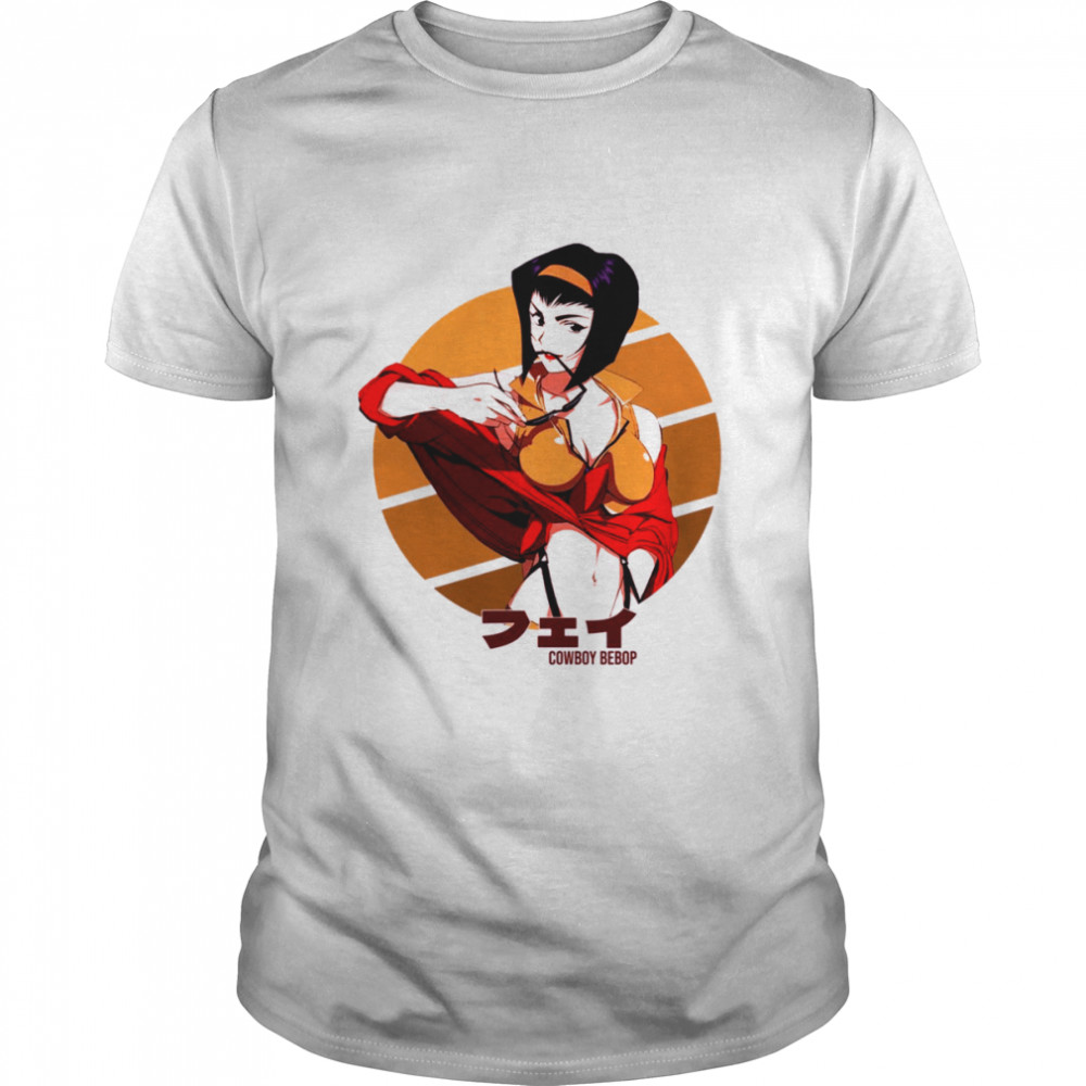 Circle Design Faye Valentine Cowboy Bebop shirt