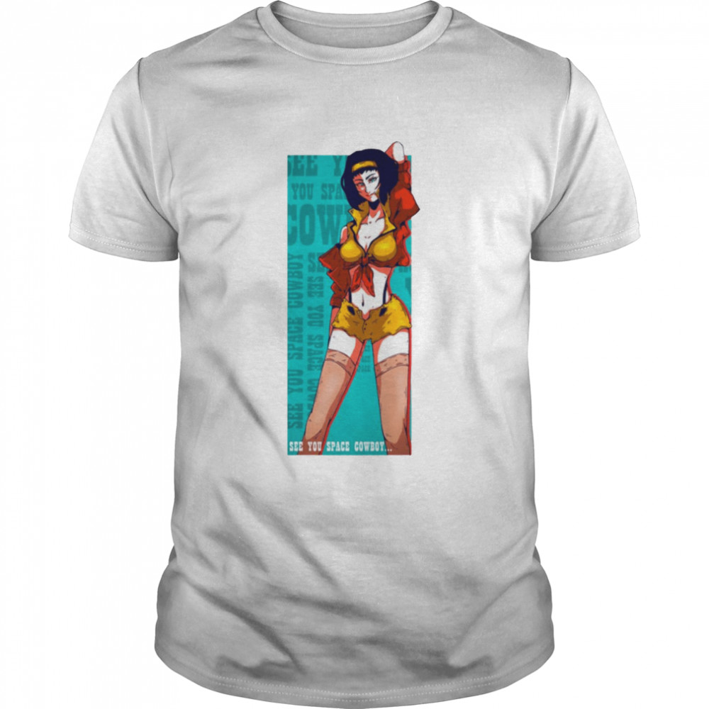 Faye Valentine Graphic Cowboy Bebop Colored shirt