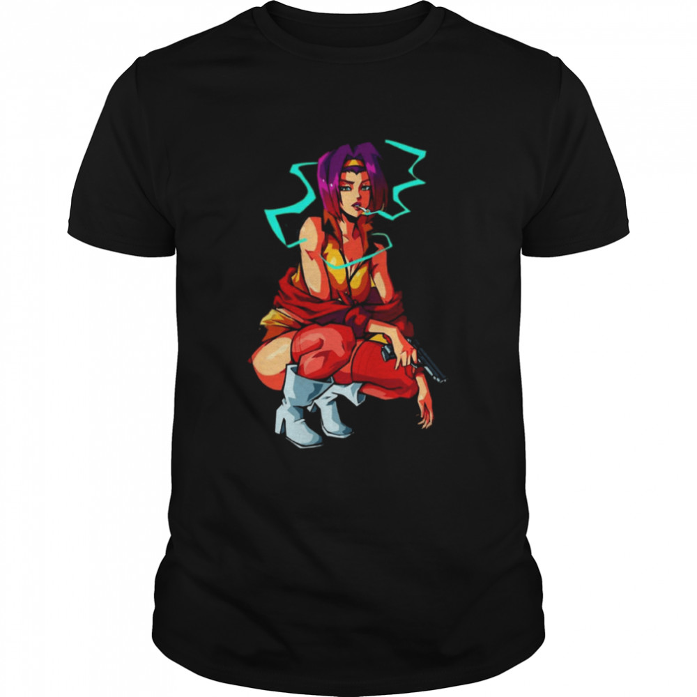 Faye Valentine Smoking Cowboy Bebop shirt