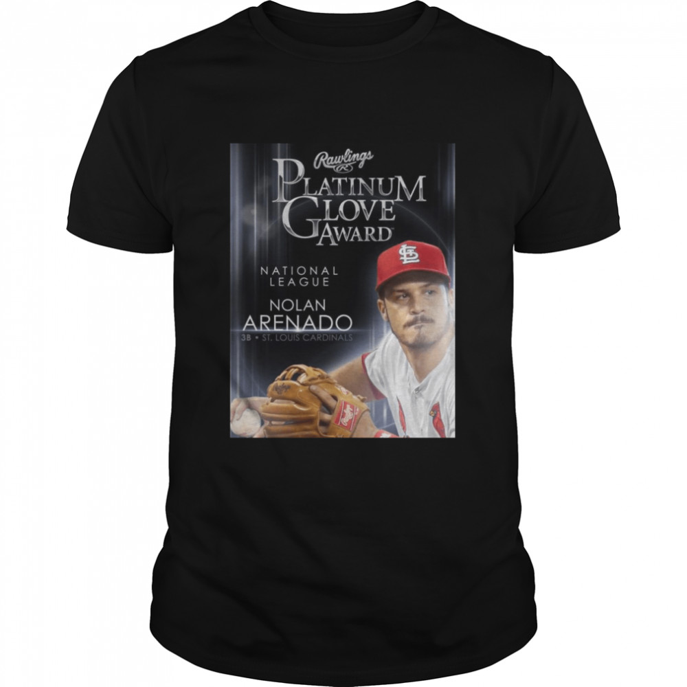 Nolan Arenado St.Louis Cardinals rawlings platinum glove award national league shirt