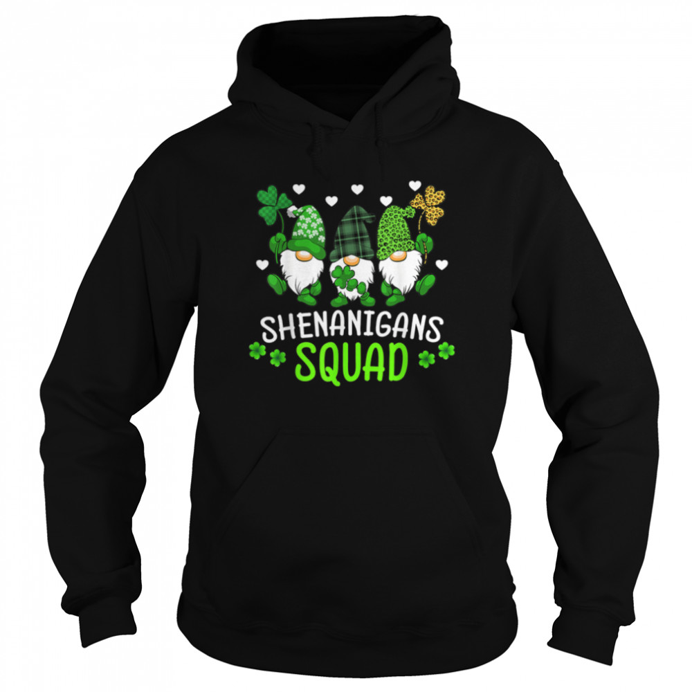 Shenanigans Squad St Patricks Day Gnomes Green Proud Irish T- B0BMKW3GB5 Unisex Hoodie