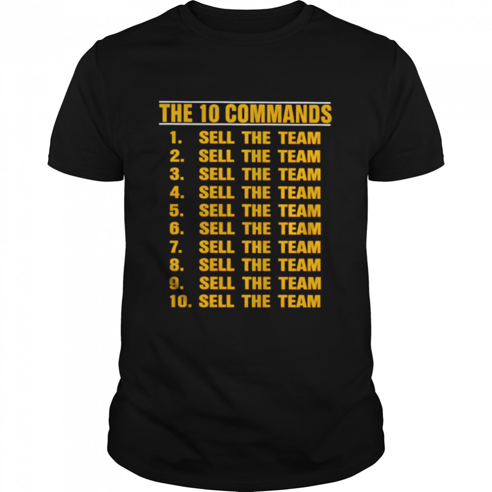 The 10 commands sell the team shirt