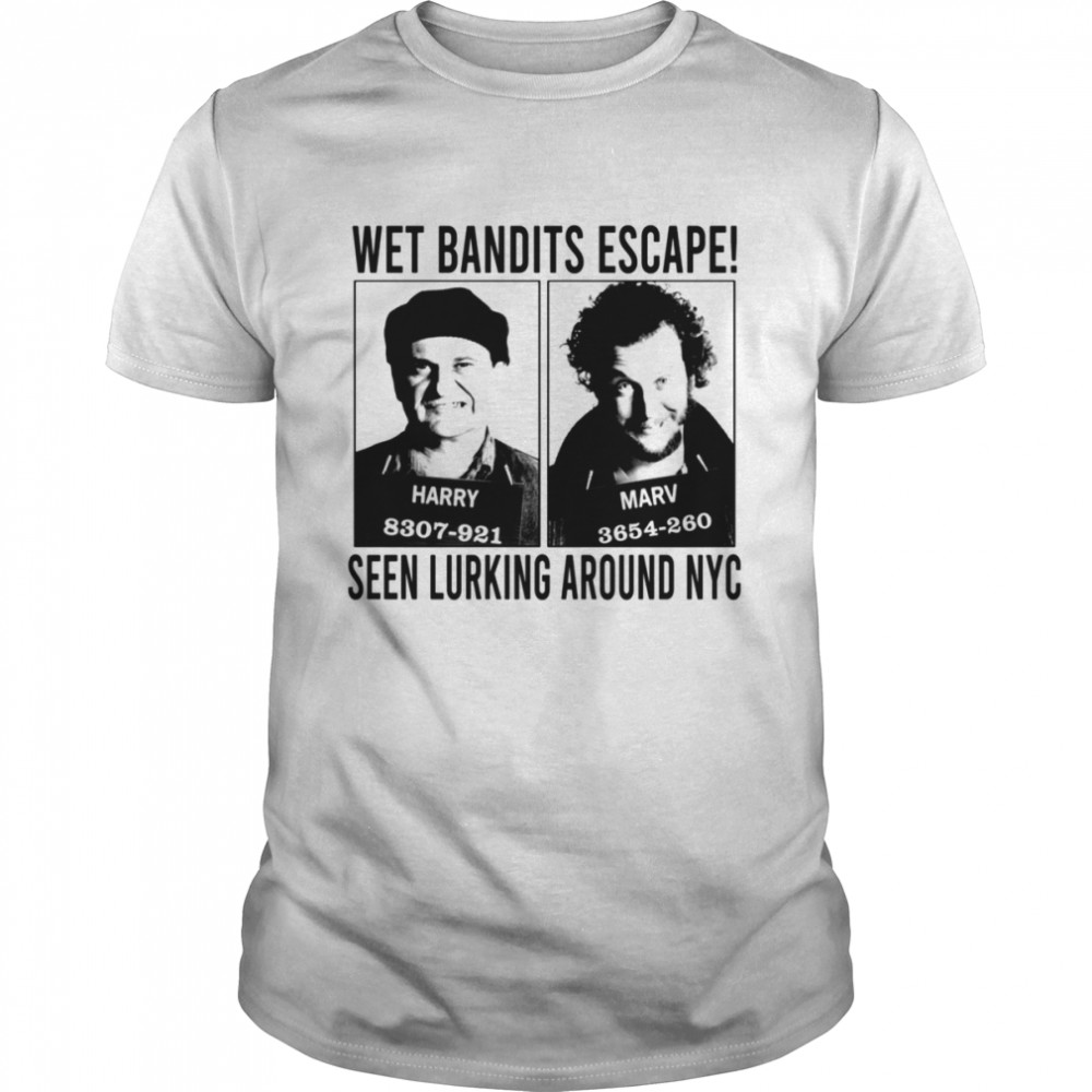 Wet Bandits Home Alone Criminals Christmas Movie shirt