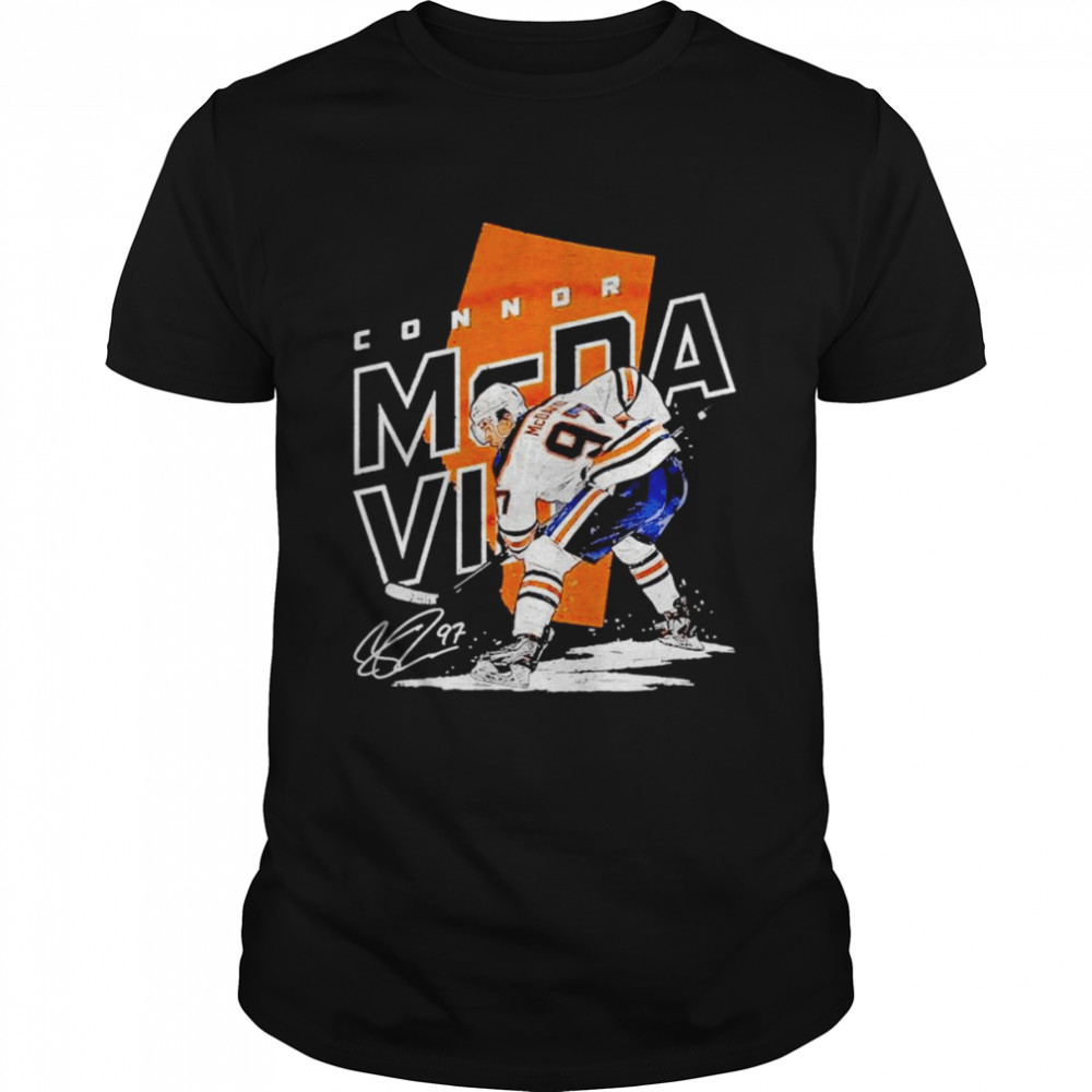 Connor McDavid Edmonton Oilers number 97 signature shirt