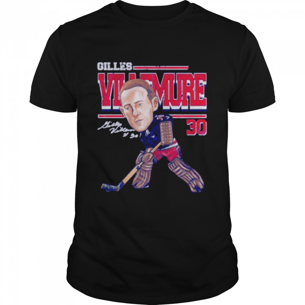 gilles Villemure New York Rangers cartoon shirt