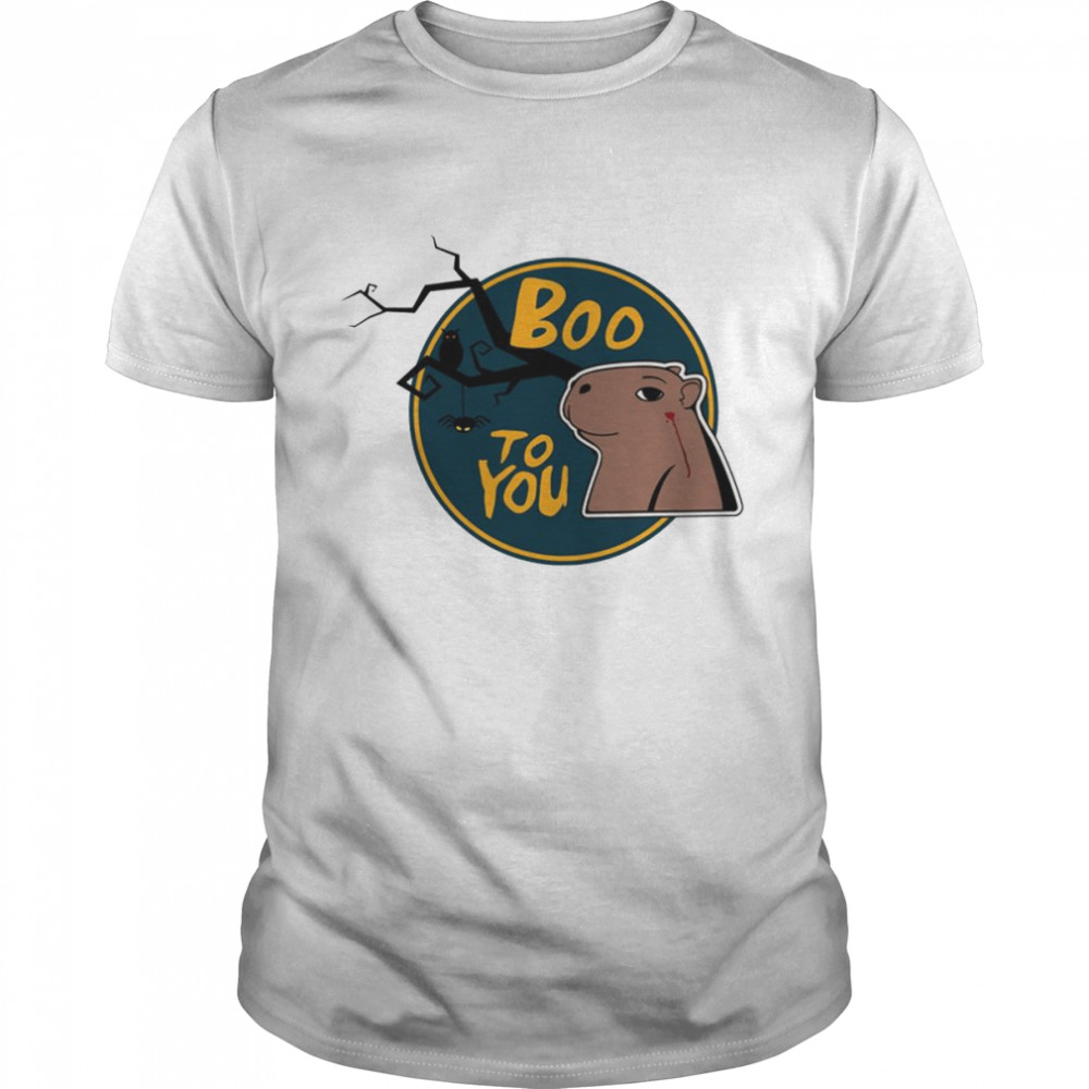 Halloween Capybara Capy Boo To You shirt