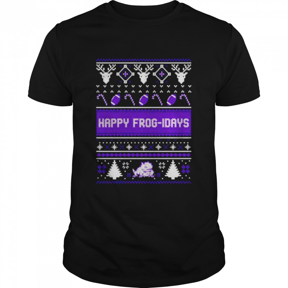 Happy frog idays 2022 ugly Christmas T-shirt