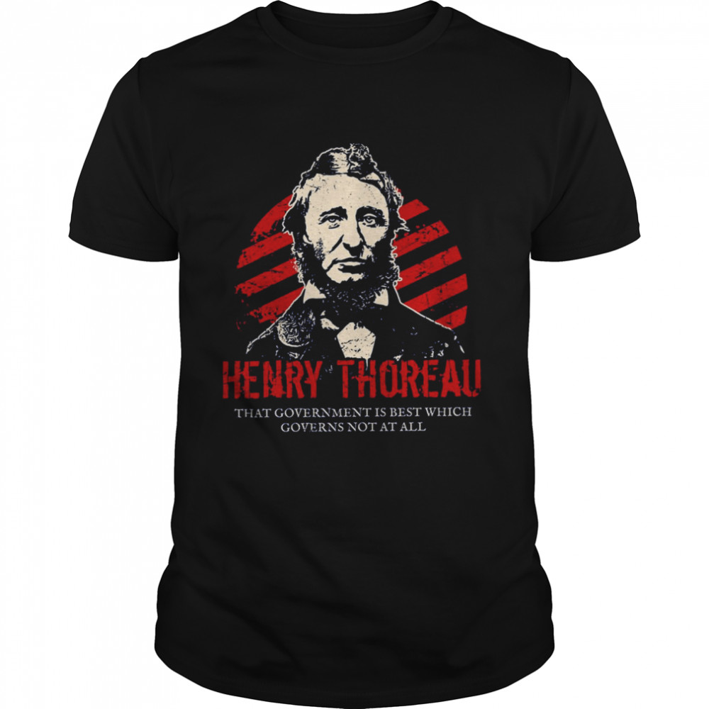 Henry David Thoreau Anarchists Portrait shirt