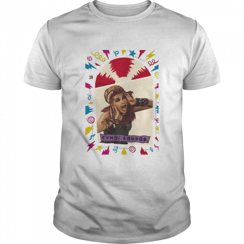 I Love Cyndi Lauper Racerback shirt