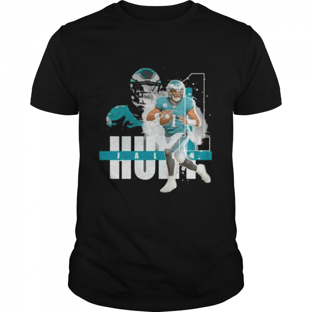 jalen Hurt no 1 Philadelphia Eagles football shirt