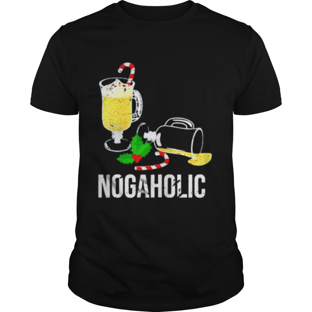 nogaholic eggnog lover Christmas party shirt