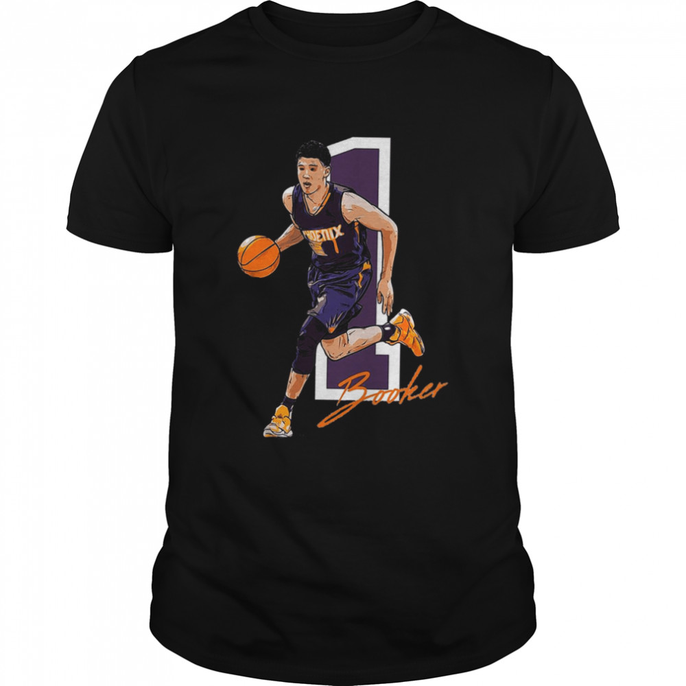 Orange Signature Devin Booker Basketball shirt