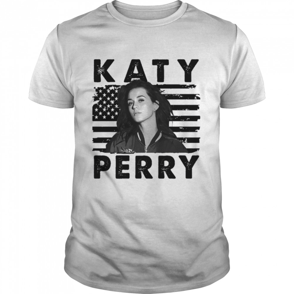 Retro American Flag Katy Perry Music Gift shirt