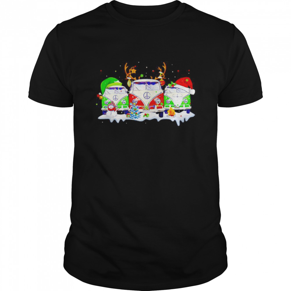 Hipper car camping Christmas shirt