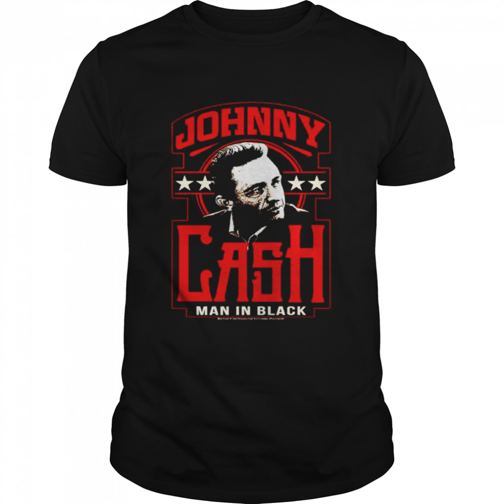 Johnny Cash man in black shirt