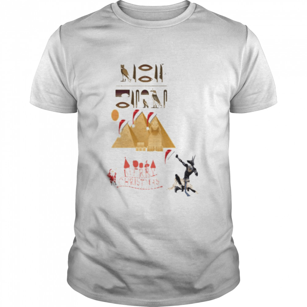 Joyeux Noel Pharaonique Peinture Technique Mixte shirt