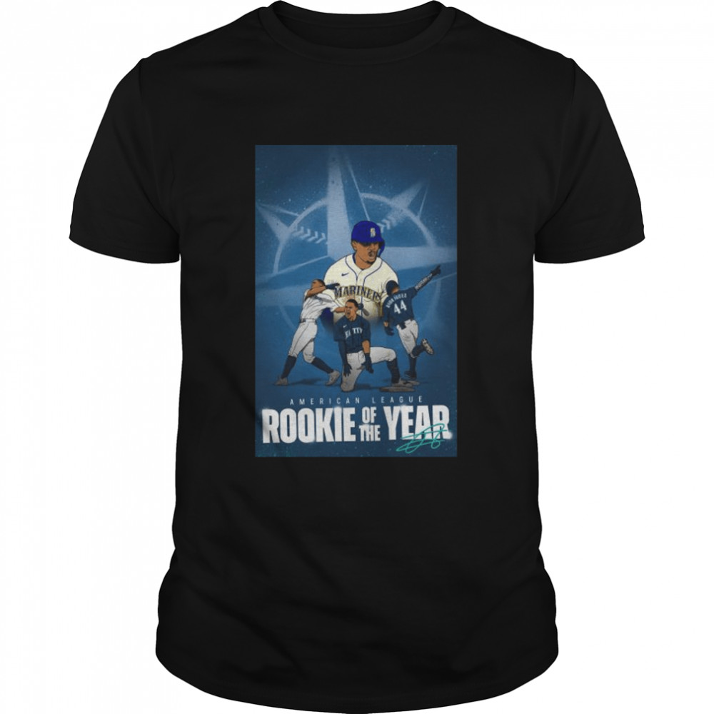 Julio Rodriguez Him american league rookie of the year 2022 signature shirt