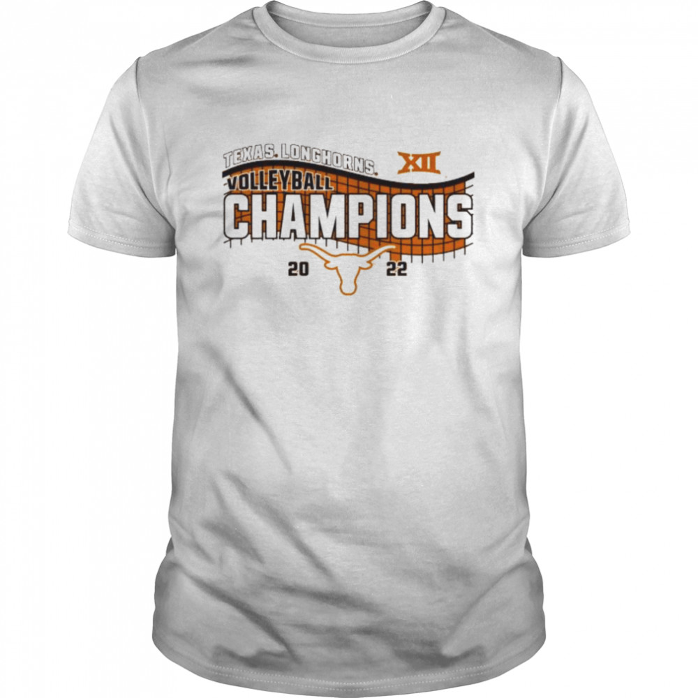 Men’s Blue 84 Texas Orange Texas Longhorns 2022 Big 12 Women’s Volleyball Conference Champions Locker Room T-Shirt