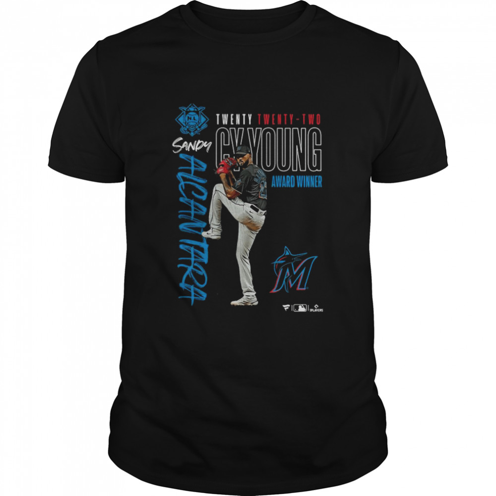 Miami Marlins Sandy Alcantara 2022 NL Cy Young Award Winner Shirt