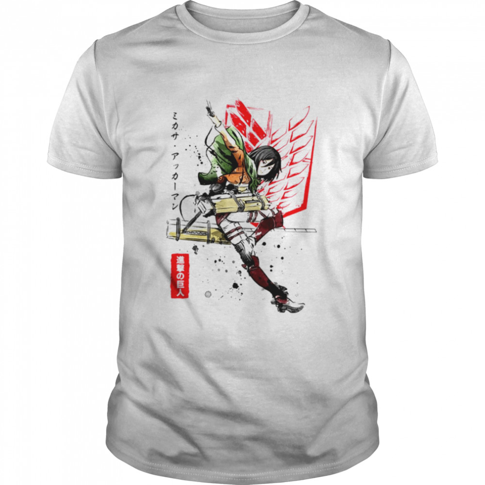 Red Logo Mikasa Ackerman Att Ack On Titan shirt