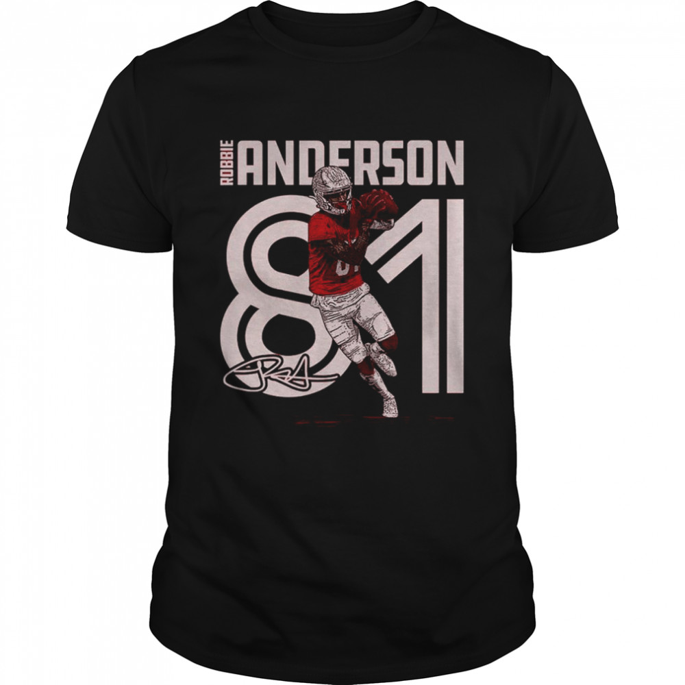 Robbie Anderson Arizona Cardinals Inline signature shirt