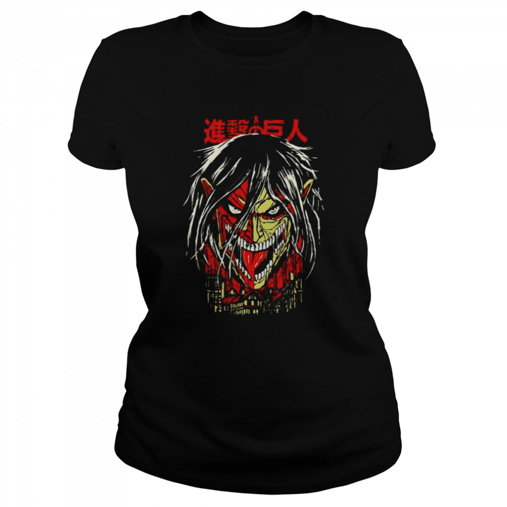 Scary Design Eren Yeager Attack On Titan shirt Classic Women's T-shirt
