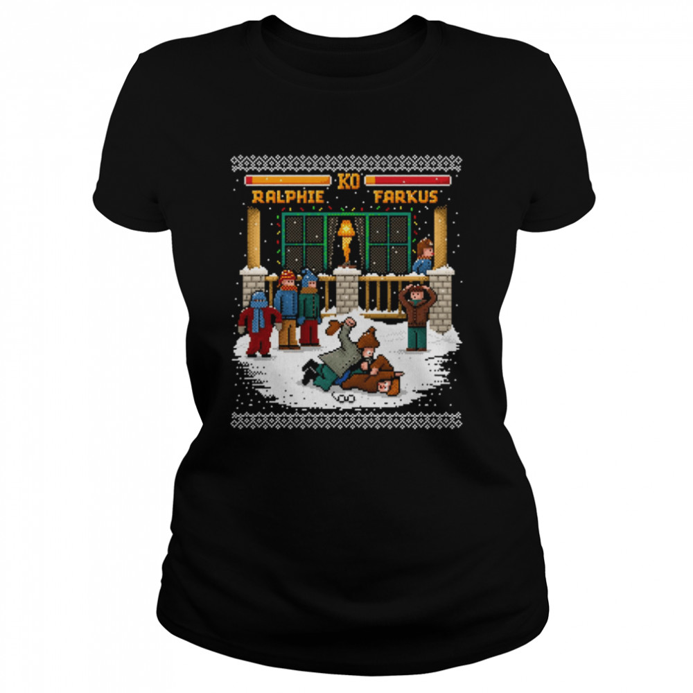 The Christmas Fight Game Oline Christmas shirt Classic Women's T-shirt