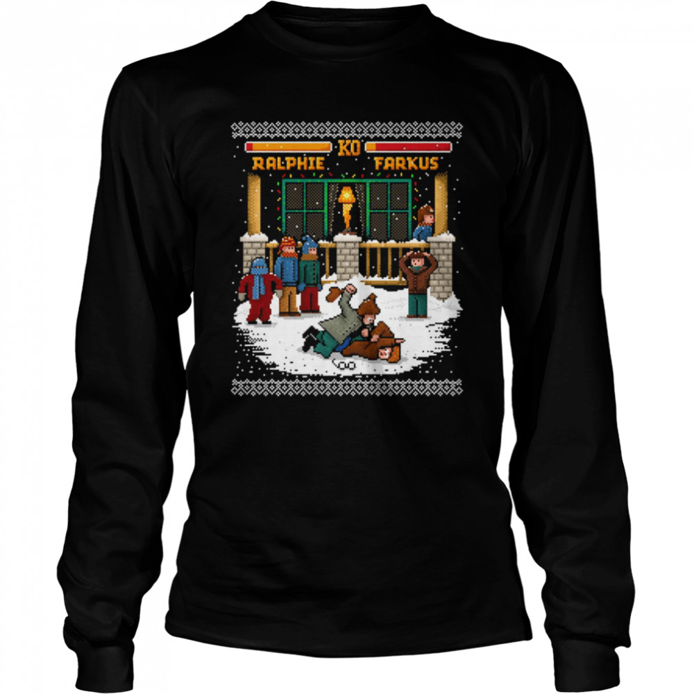 The Christmas Fight Game Oline Christmas shirt Long Sleeved T-shirt