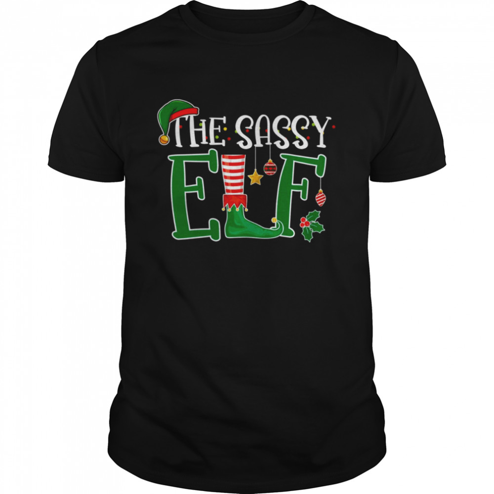 The Sassy Elf Family Matching Christmas Group shirt