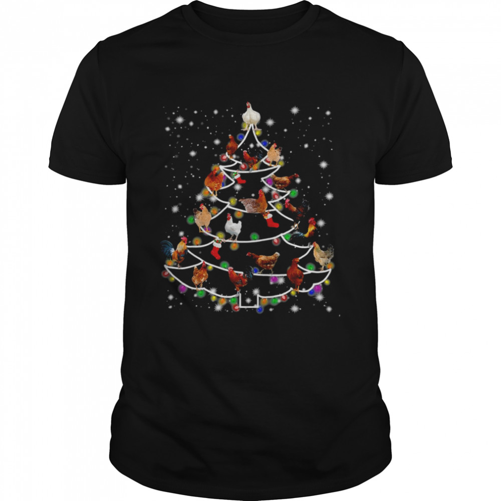 Chickens Yes I Yam Christmas Tree shirt