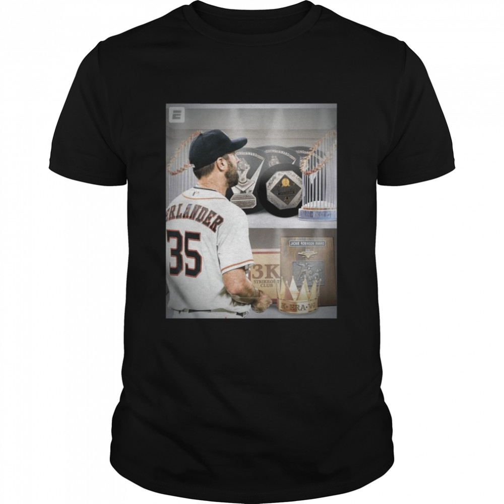 Houston Astros With His Third Cy Young Award Justin Verlander Trophy Case Is Getting Pretty Shirt