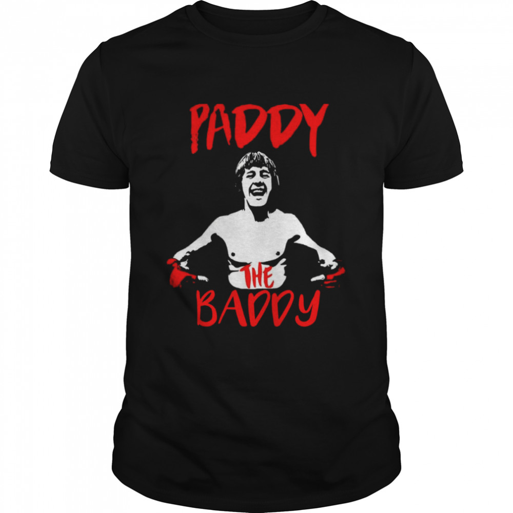 Red Typographic Paddy The Baddy Pimblett shirt