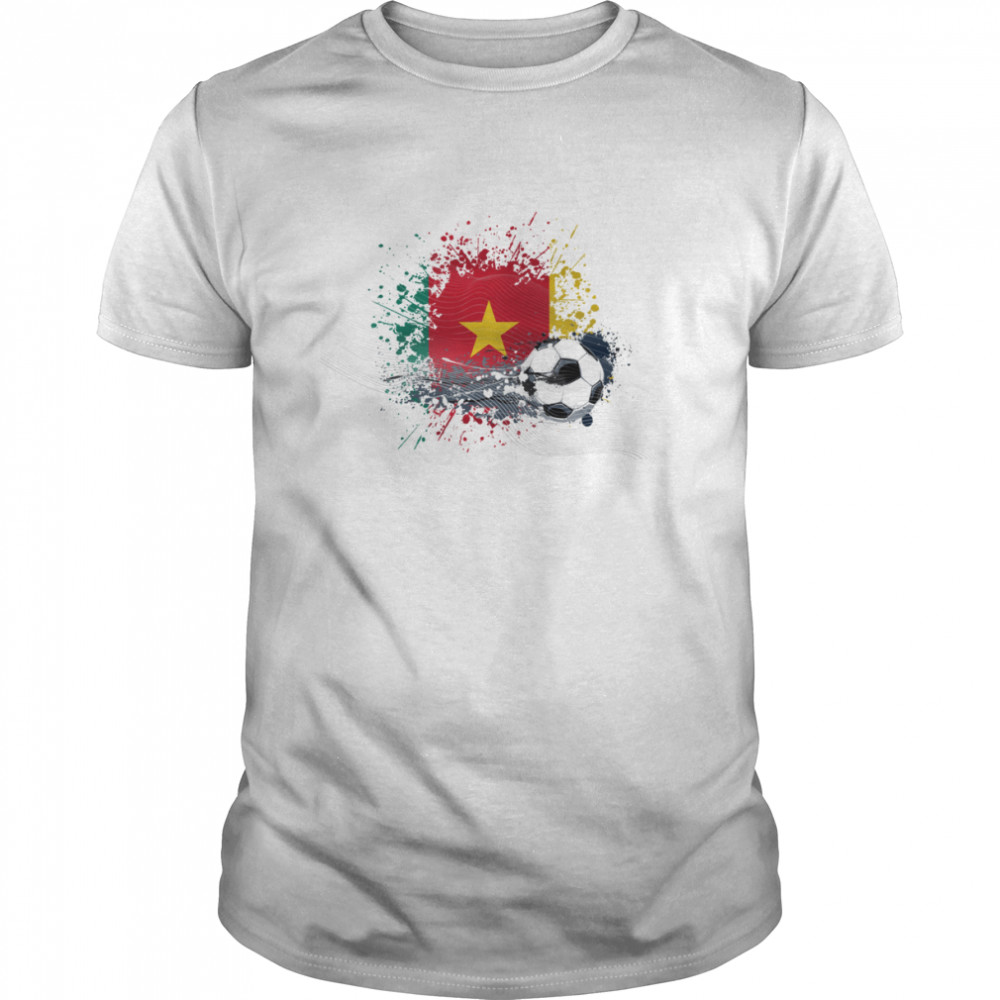 WORLD CUP 2022 FLAG OF CAMEROON TEXTLESS shirt