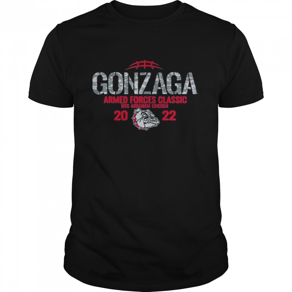 Gonzaga Bulldogs 2022 Armed Forces Classic USS Abraham Lincoln Shirt