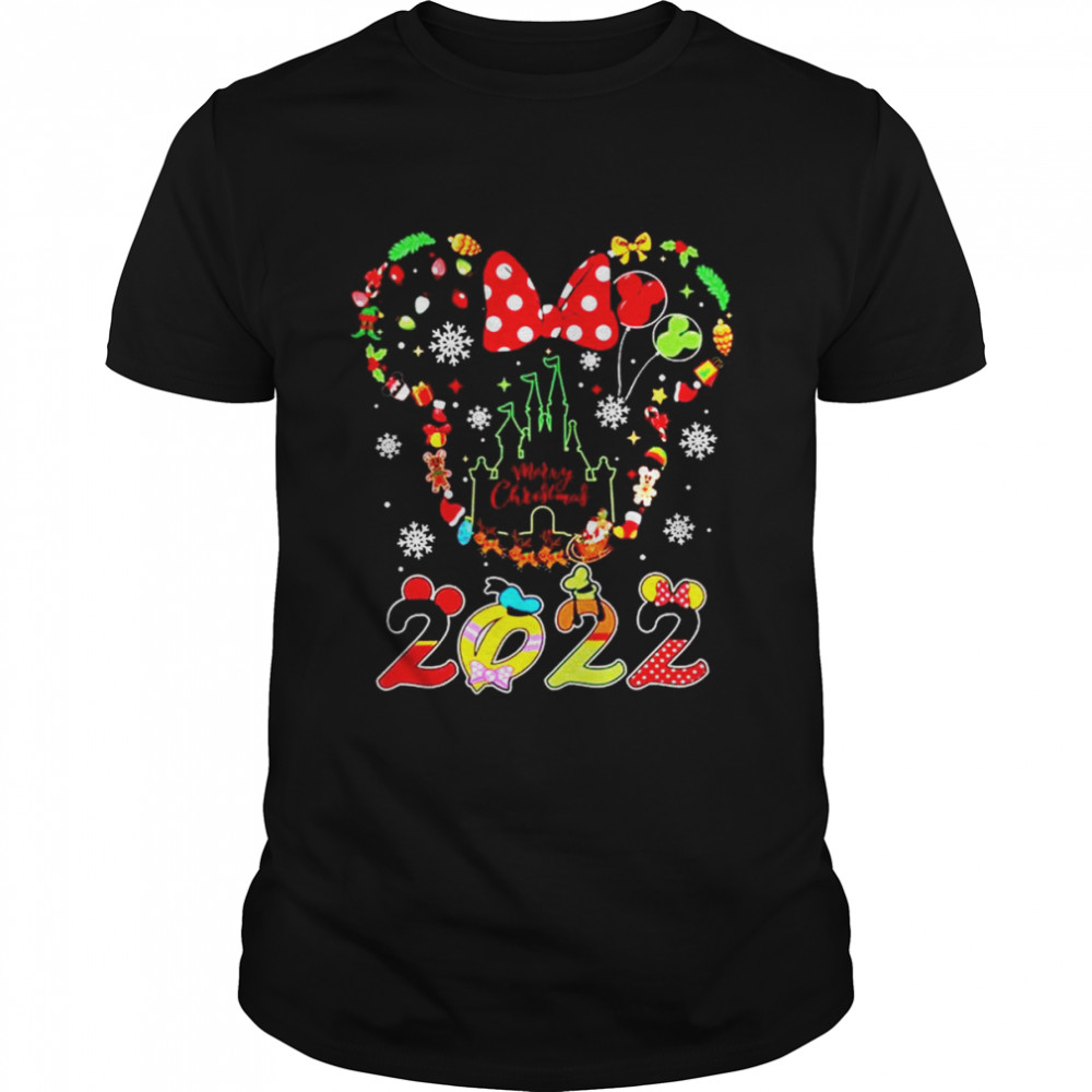 Mickey & Minnie mouse Disney Merry Christmas 2022 shirt